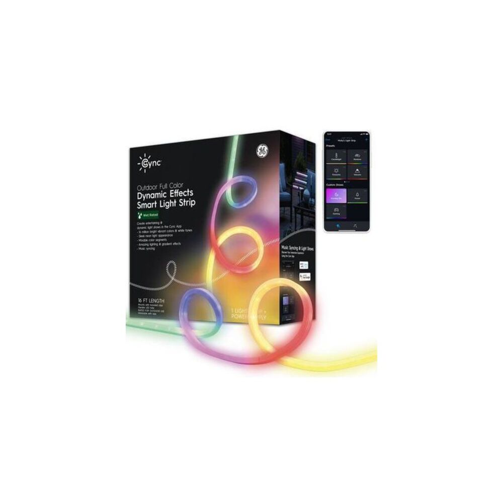 GE Cync Dynamic Effect 16' Decorative Outdoor Light String